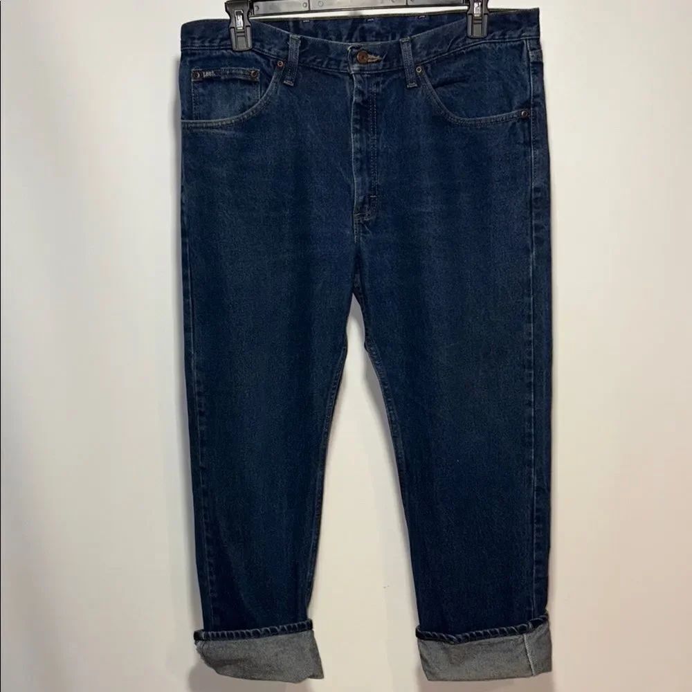 Lee Blue Relaxed Fit Jeans Classic Style